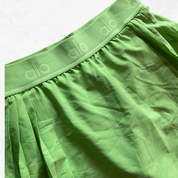 ALO Aces Tennis Skirt in Green Apple - Picture 4 of 7